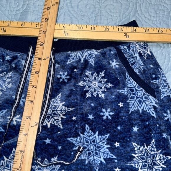 Nautica Womens Snowflake Pajama Set S 100% Cotton Blue Winter Pattern Vietnam - Picture 10 of 11